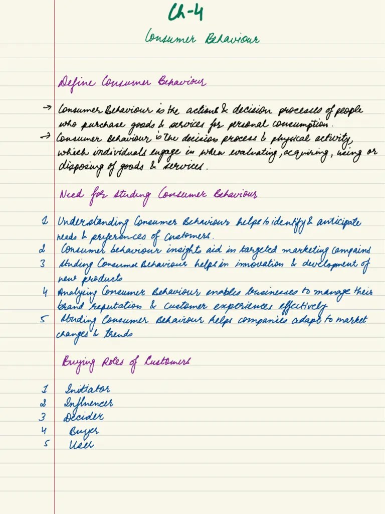 Consumer Behaviour | PDF | Behavior | Consumer Behaviour