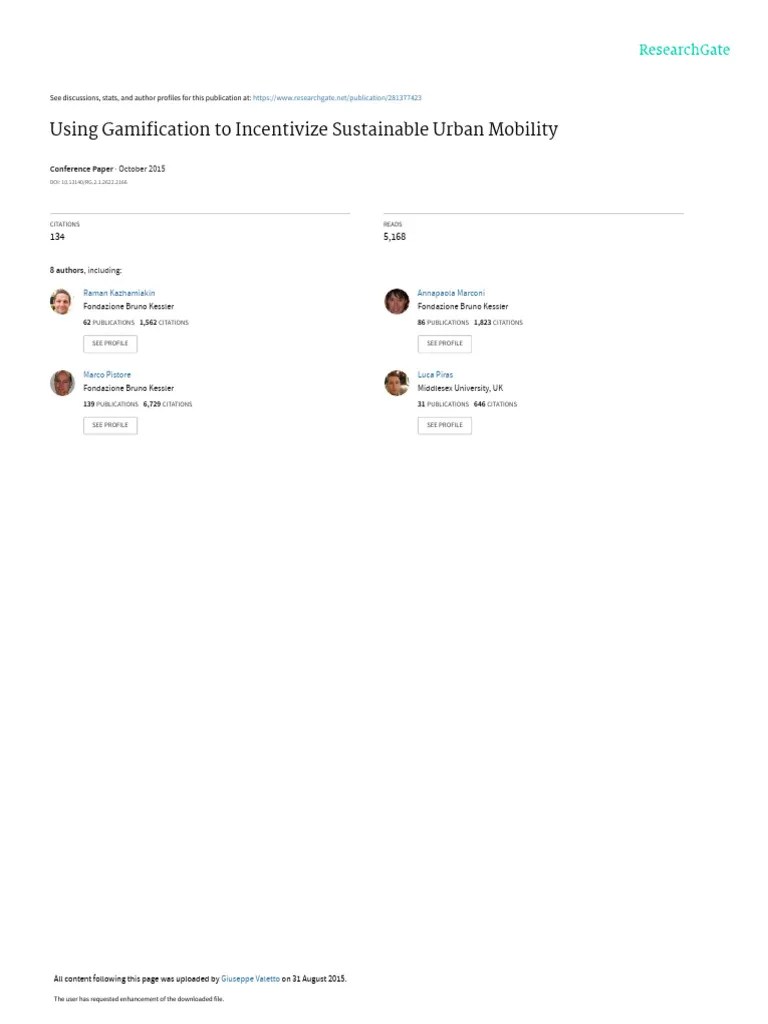 Using Gamification To Incentivize | PDF | Educational Technology | Mobile App