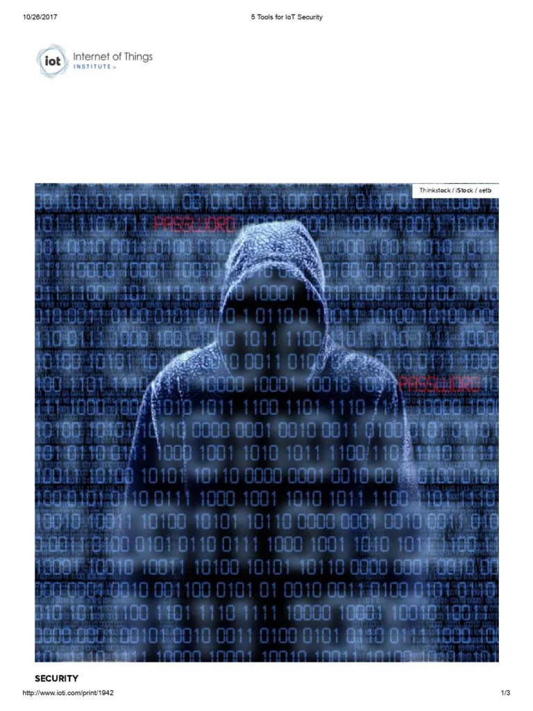 5 Tools For IoT Security | PDF