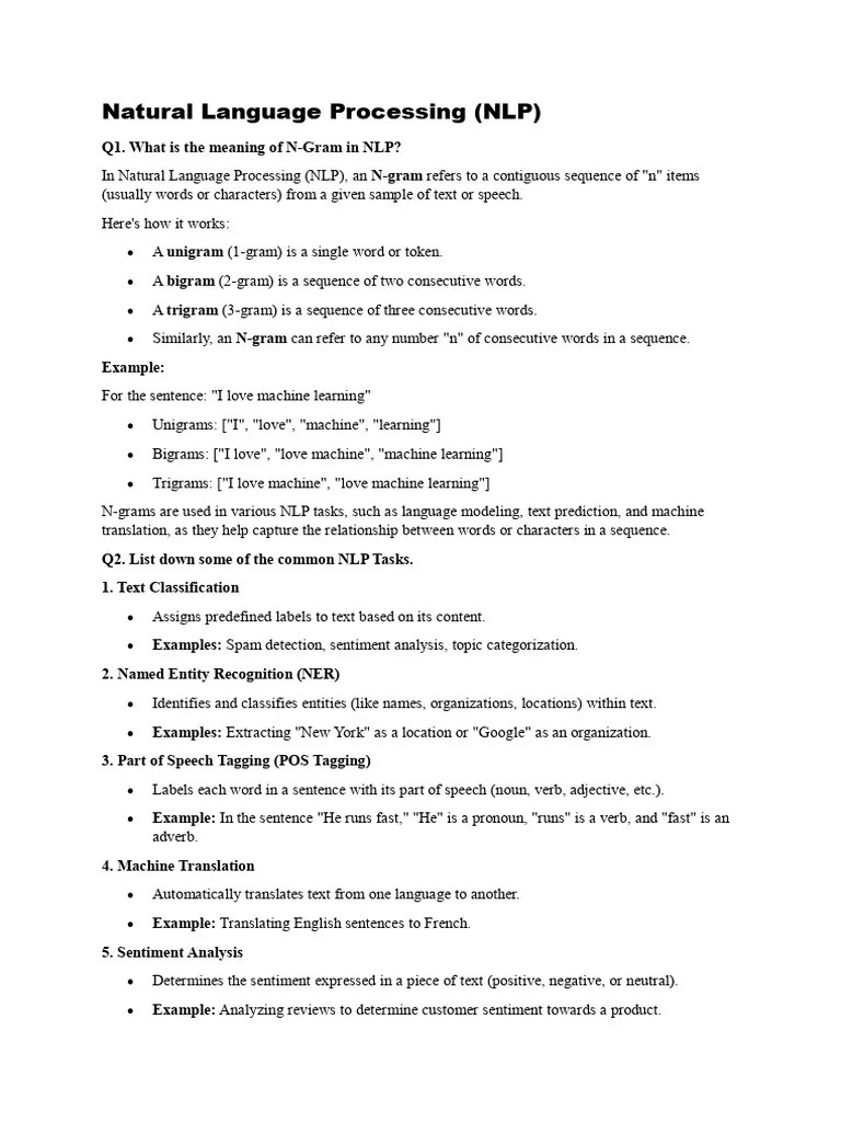 NLP PREP | PDF | Parsing | Part Of Speech