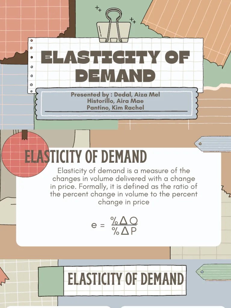 Elasticity Of Demand | PDF | Elasticity (Economics) | Demand