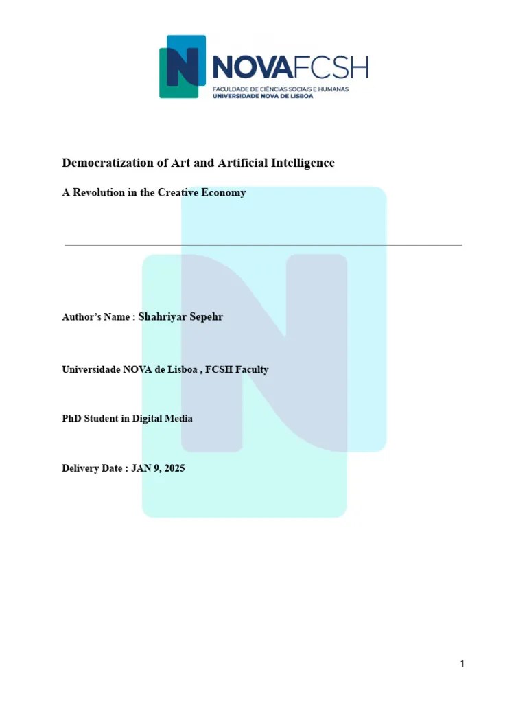 AI's Impact On Art Democratization | PDF | Machine Learning ...