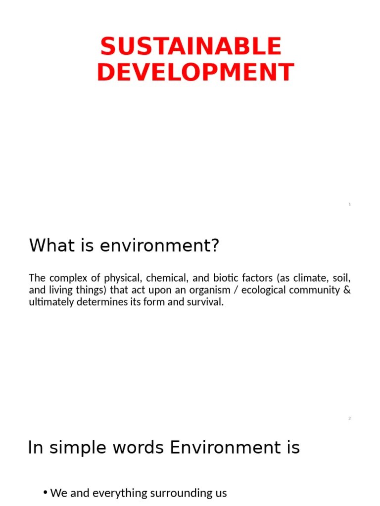 Sustainable Development | PDF | Millennium Development Goals | Sustainability