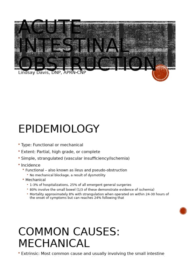 Acute_Intestinal_Obstruction | PDF | Gastroenterology | Digestive Diseases