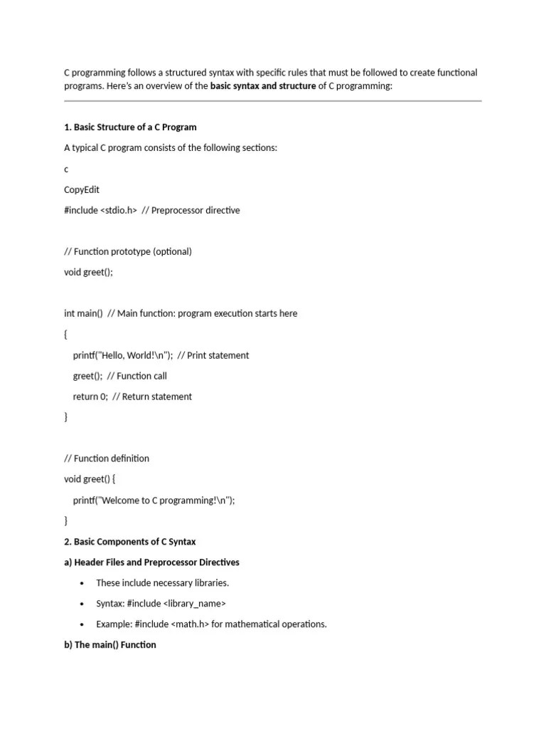 C Programming - Control Flow | PDF | Control Flow | C (Programming Language)