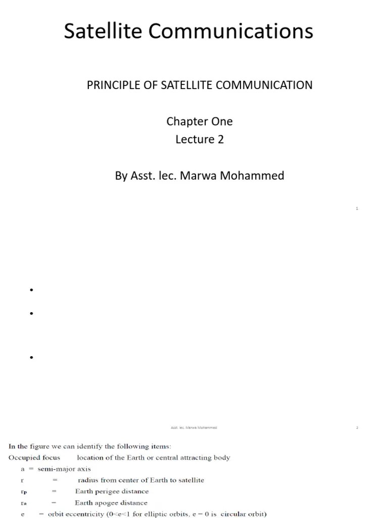Lec 2 | PDF | Orbit | Ellipse