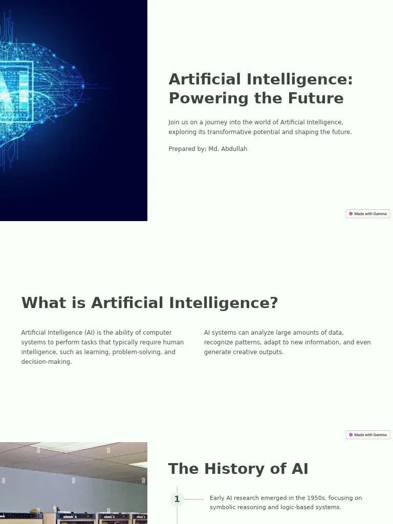 Artificial Intelligence Powering The Future | PDF | Artificial ...