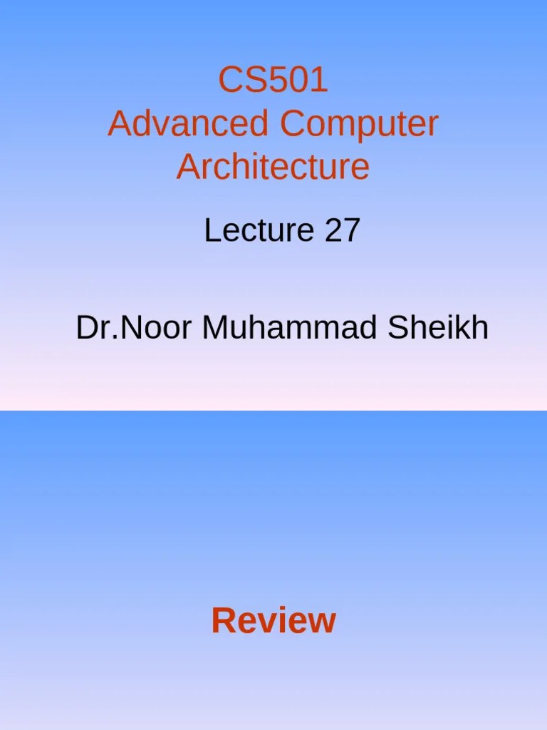Lecture 27 | PDF | Input/Output | Operating System