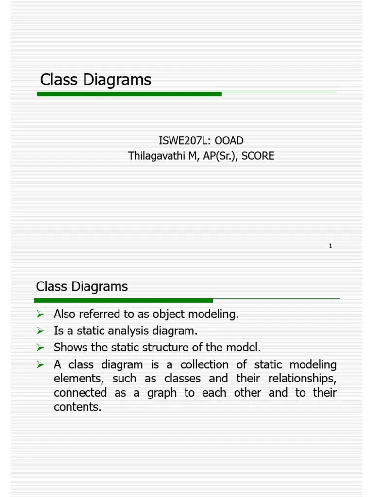 Module 3 Class Diagram Pdf Computer Programming Software Engineering