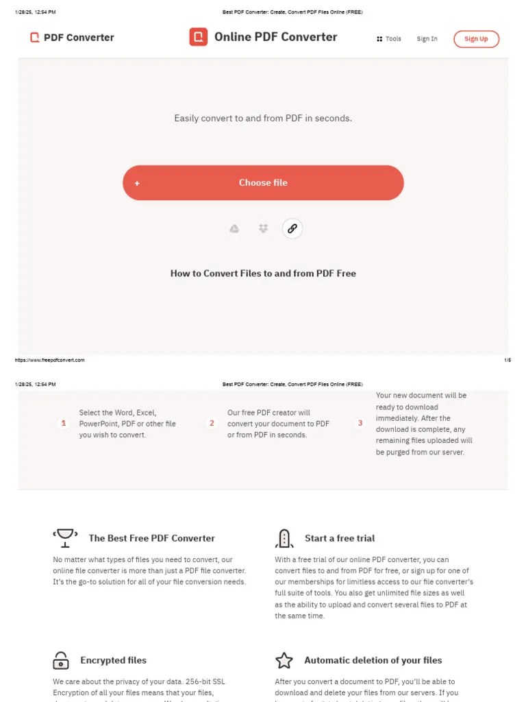 Best PDF Converter - Create, Convert PDF Files Online (FREE) | PDF | Microsoft Excel | Microsoft ...