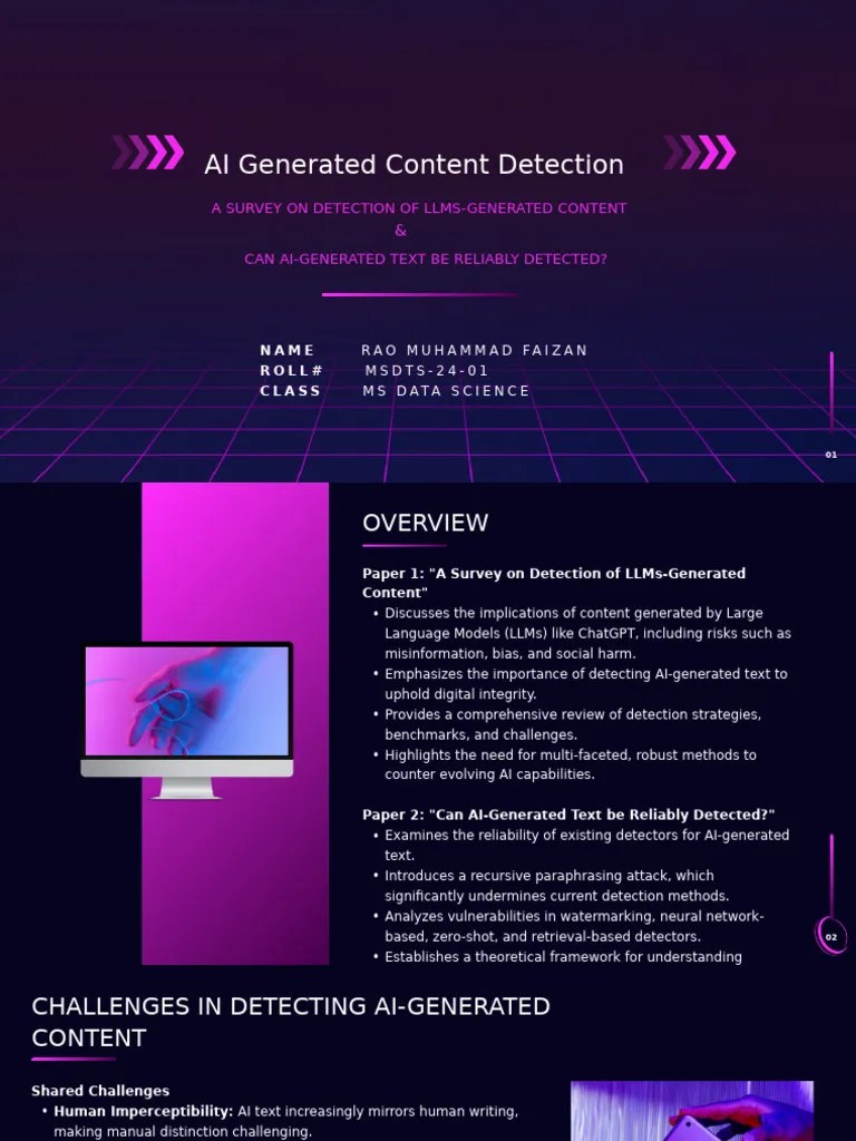 AI Generated Content Detection | PDF | Artificial Intelligence ...