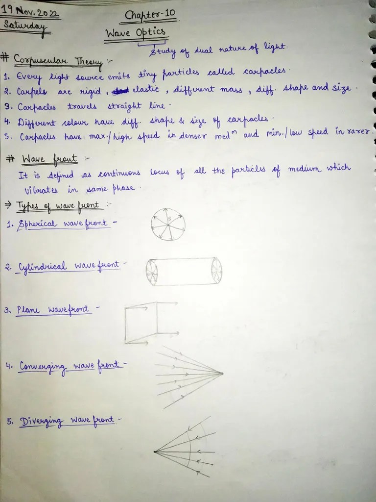 Wave Optics Class 12 Phy | PDF