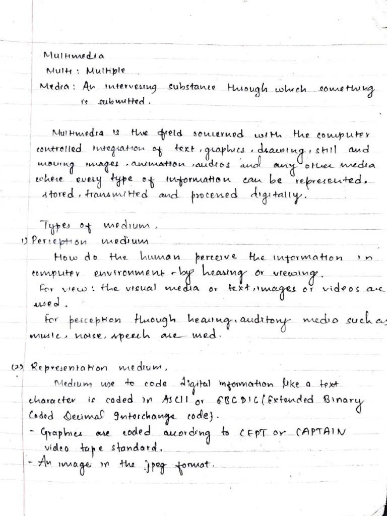 Multimedia-notes-best | PDF