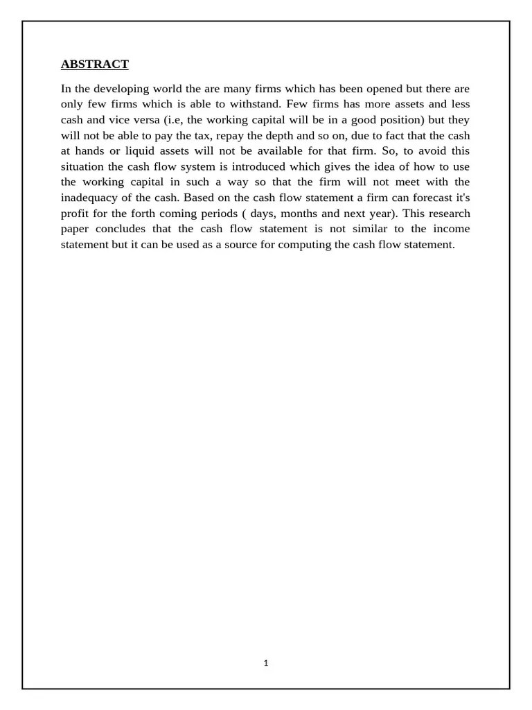 CASH FLOW STATEMENT | PDF | Cash Flow Statement | Dividend