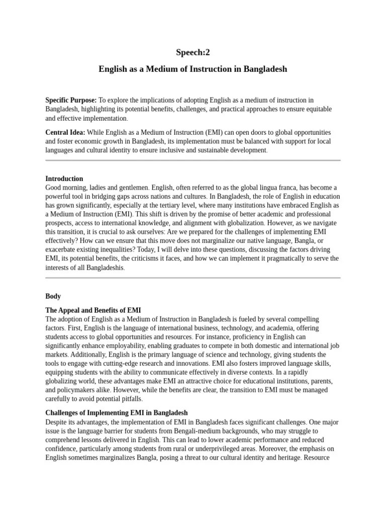 Speech 2 | PDF | Learning | Human Communication