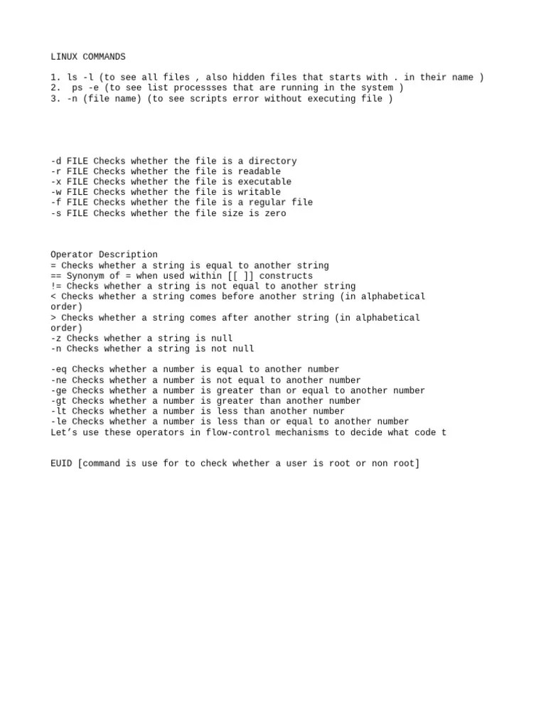 Linux Commands | PDF