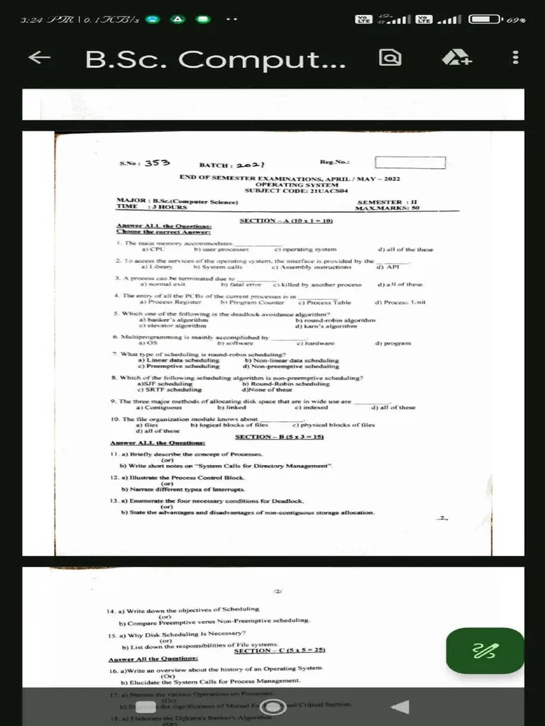 OS | PDF | Scheduling (Computing) | Process (Computing)