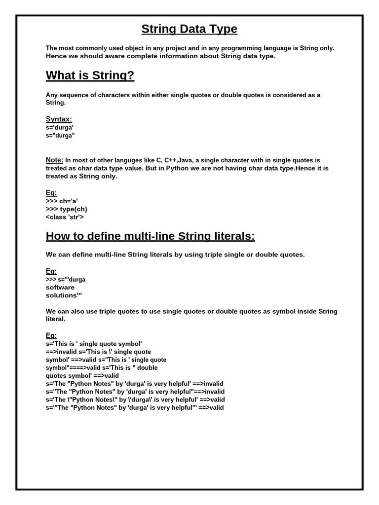 10. String Data Type | PDF | String (Computer Science) | Data Type