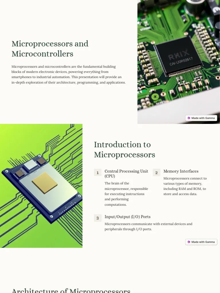 Microprocessors-and-Microcontrollers | PDF | Microcontroller | Central Processing Unit
