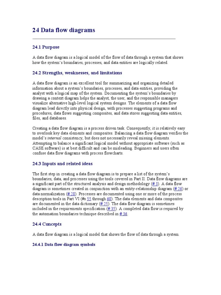24 Data Flow Diagrams | PDF | Business Process | Top Down And Bottom Up Design