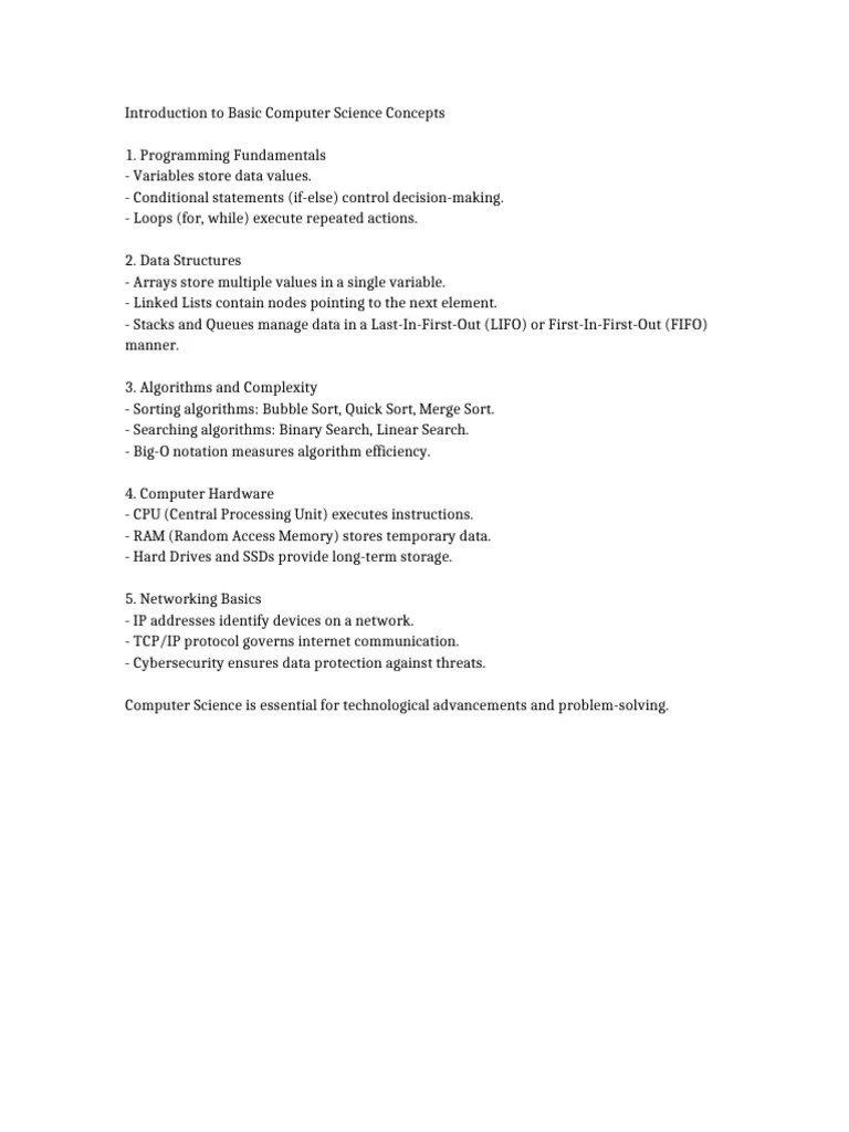 Computer_Science_Basics | PDF