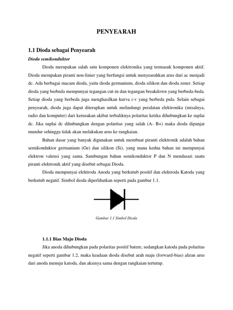 Karakteristik Dioda