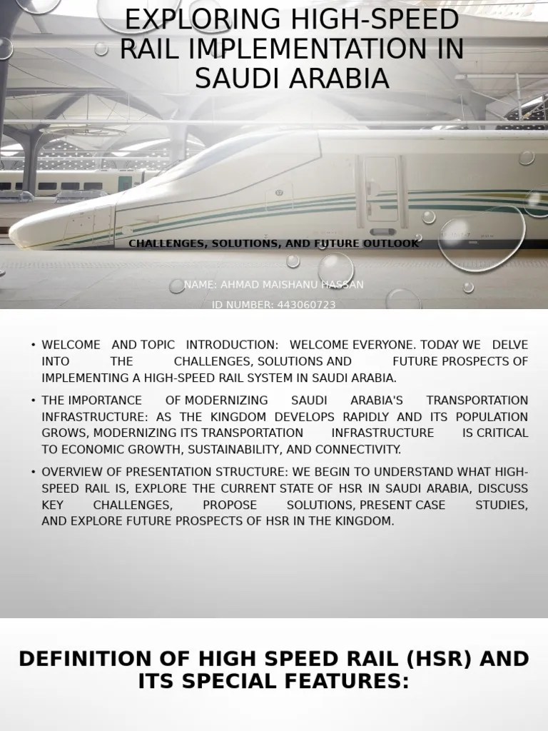 Presentation On High-speed Rail | PDF | High Speed Rail | Infrastructure