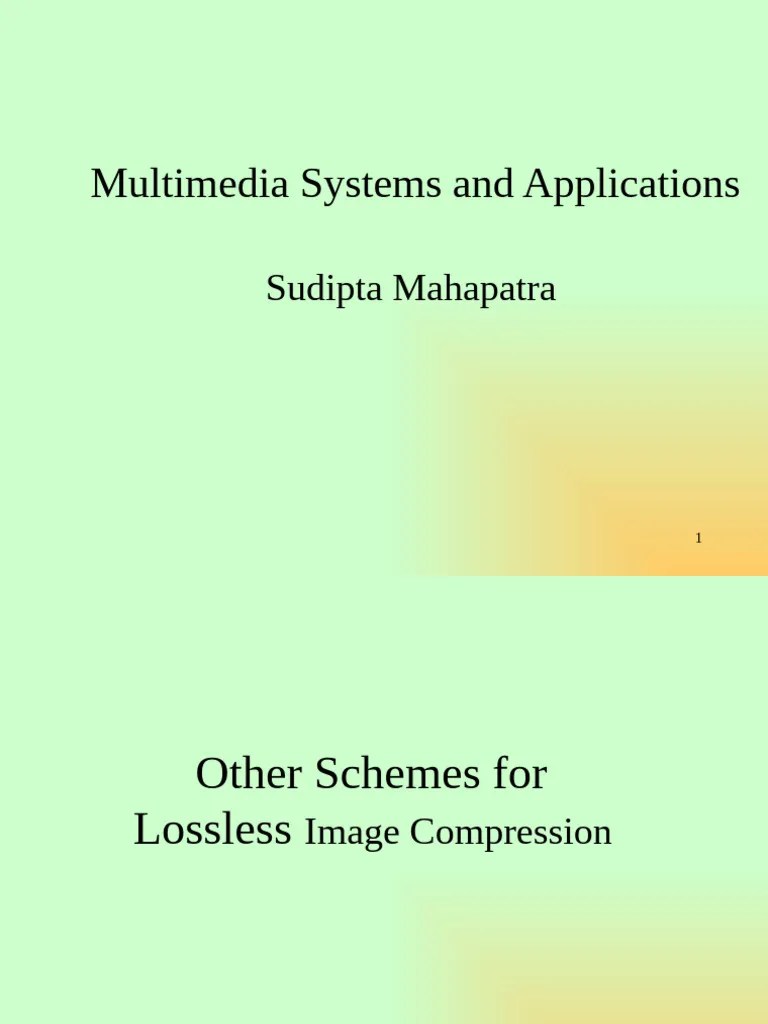 Lecture 5-Lossless Image Comp-other Techniques | PDF | Data Compression | Signal Processing