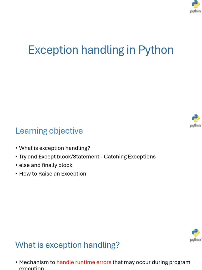 15_Exception Handling | PDF | Programming Paradigms | Computer Programming