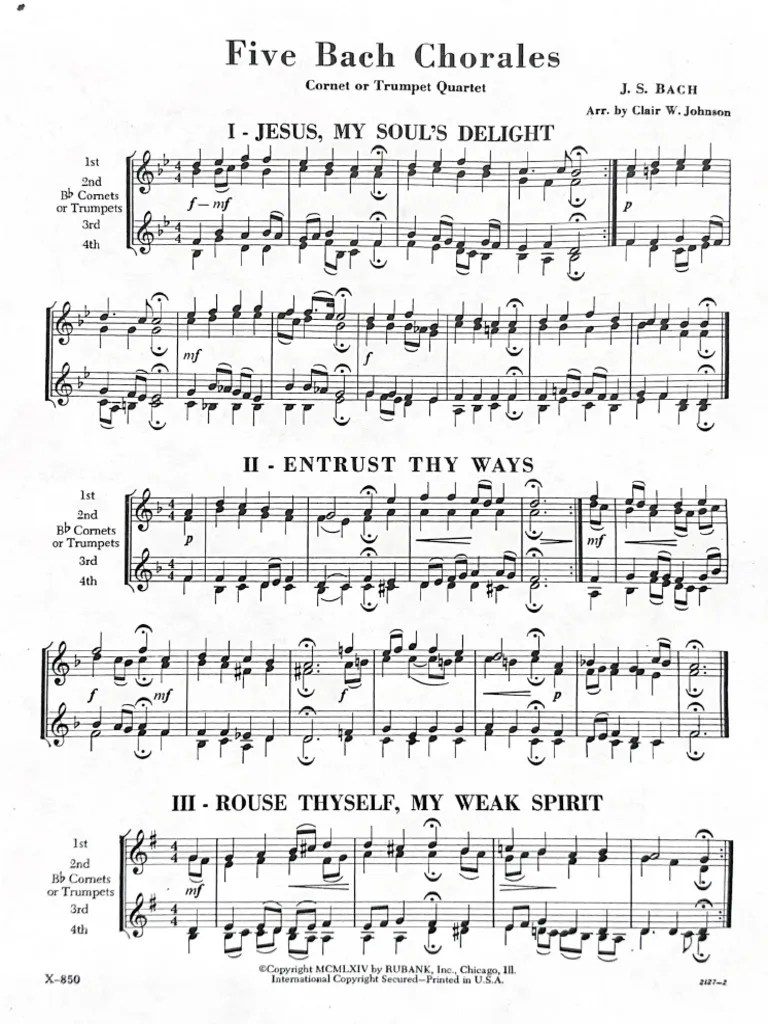 Five Bach Chorales | PDF