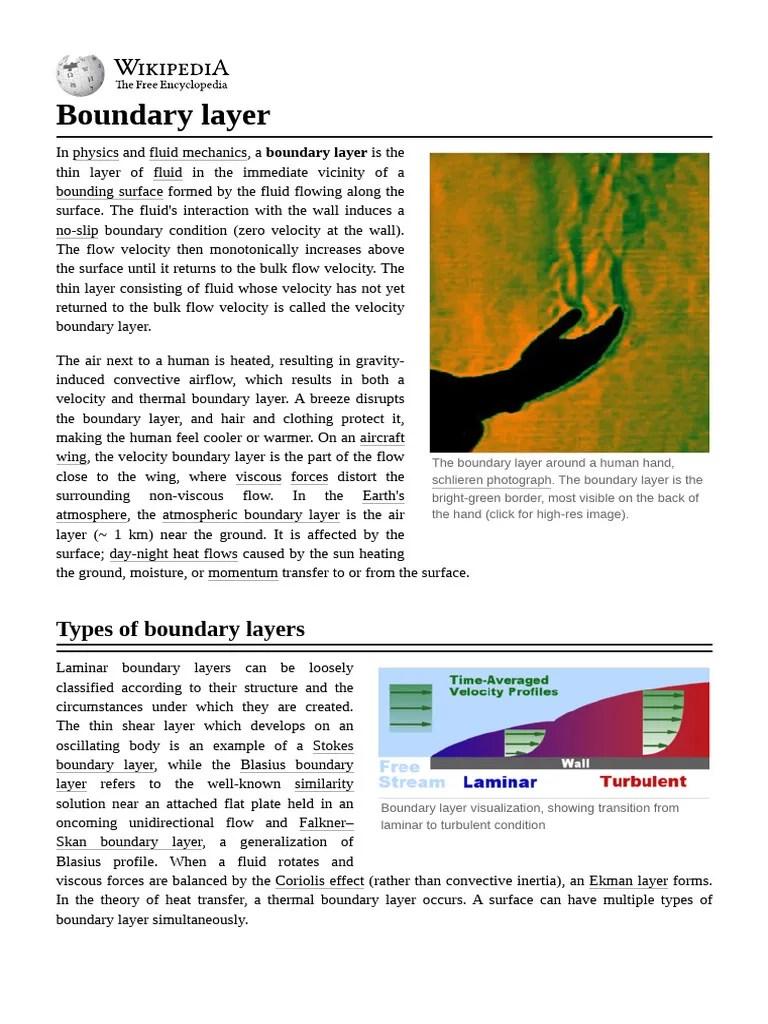 Boundary_layer | PDF | Boundary Layer | Fluid Mechanics