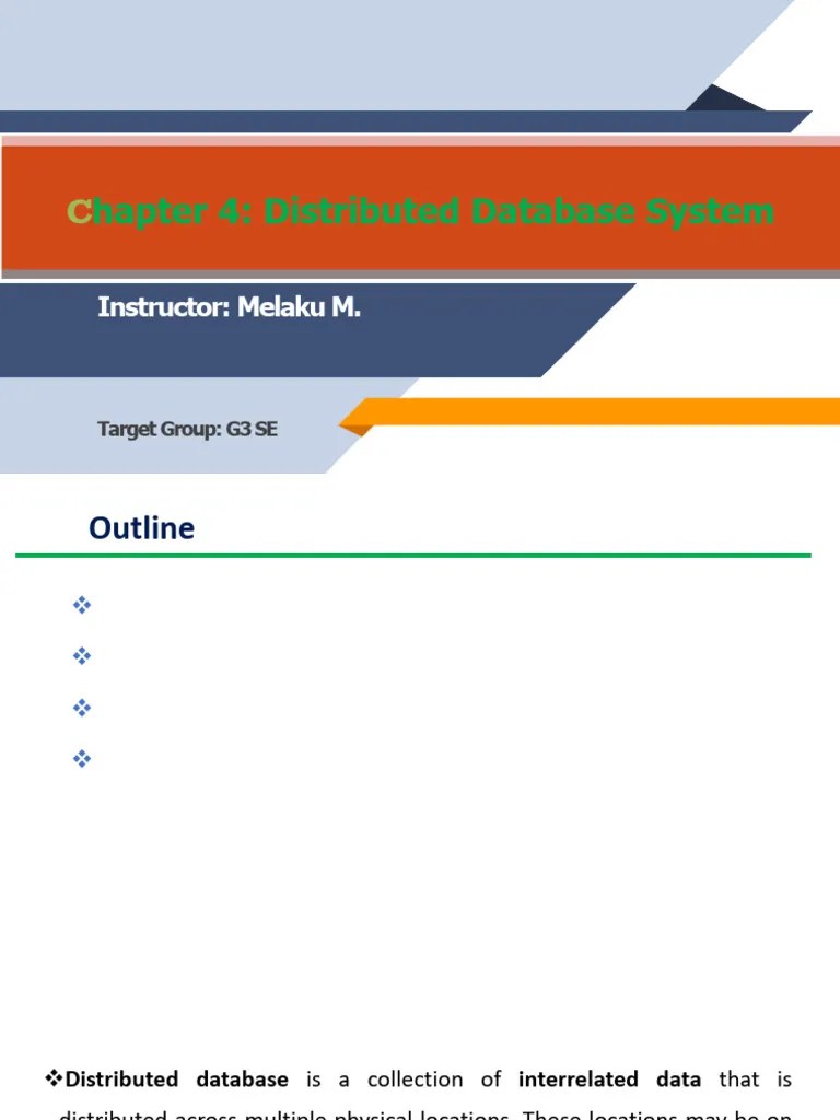Chapter 4 - Distributed Database System | PDF | Databases | Replication ...