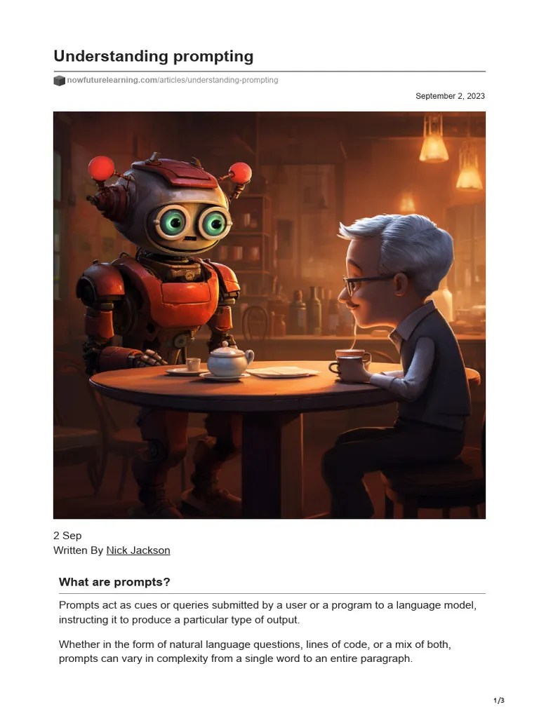 Understanding Prompting | PDF | Artificial Intelligence | Intelligence ...