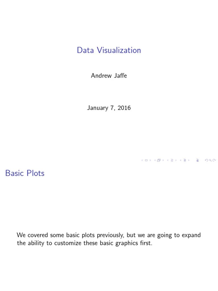 R Module 10 - Data - Visualization | PDF