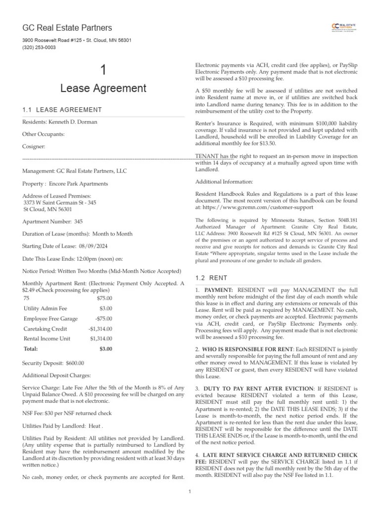 Lease | PDF | Lease | Leasehold Estate