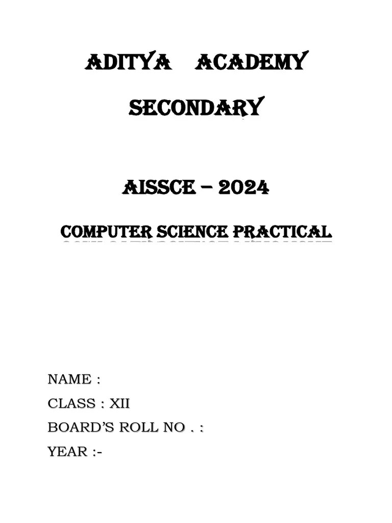 Computer Practical Project | PDF | Function (Mathematics) | Computer File