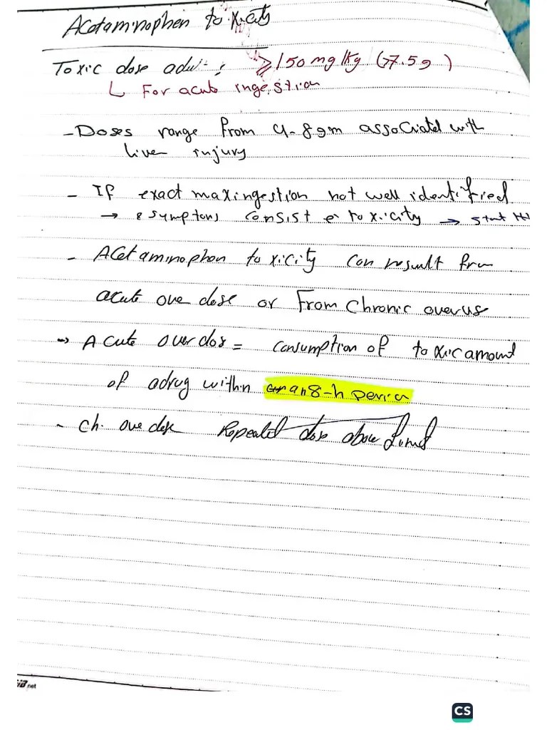 Acetaminophen Toxicity | PDF