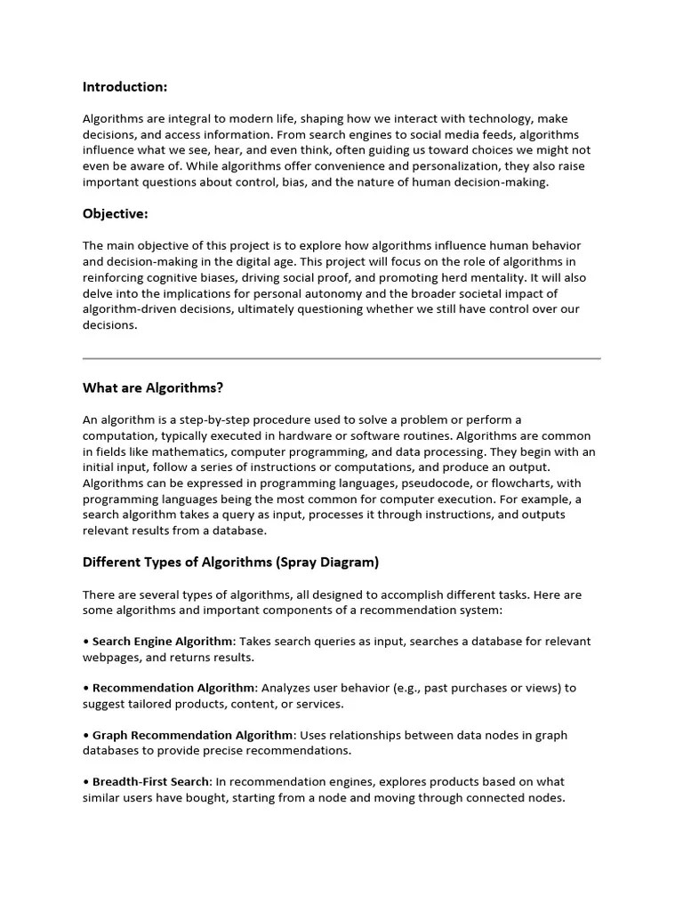 How Algorithms Influence Our Choices | PDF | Bias | Social Psychology