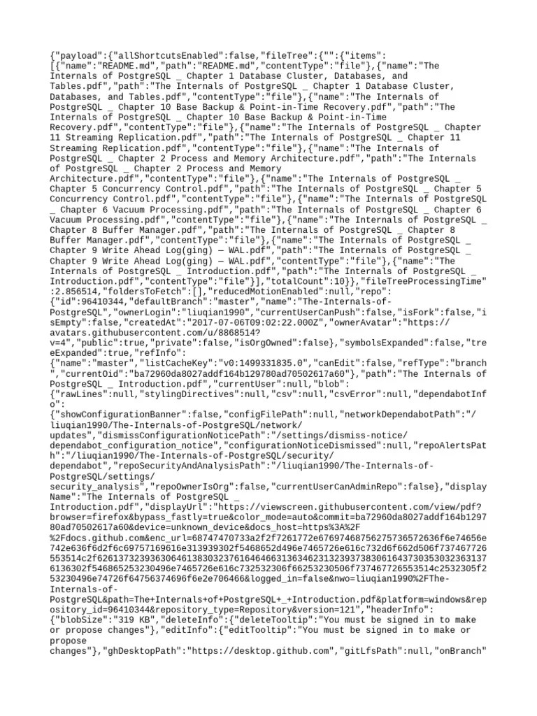 The Internals Of PostgreSQL - Introduction | PDF | Postgre Sql | Databases
