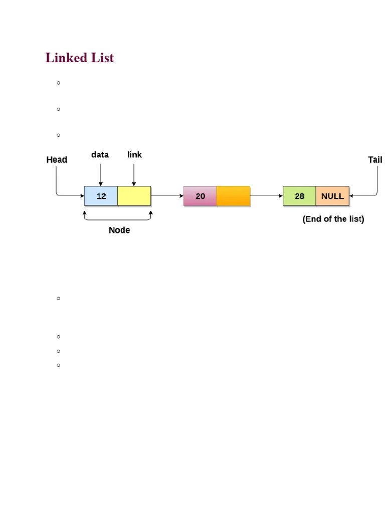 Linked List (Data Structures) - | PDF | Pointer (Computer Programming ...