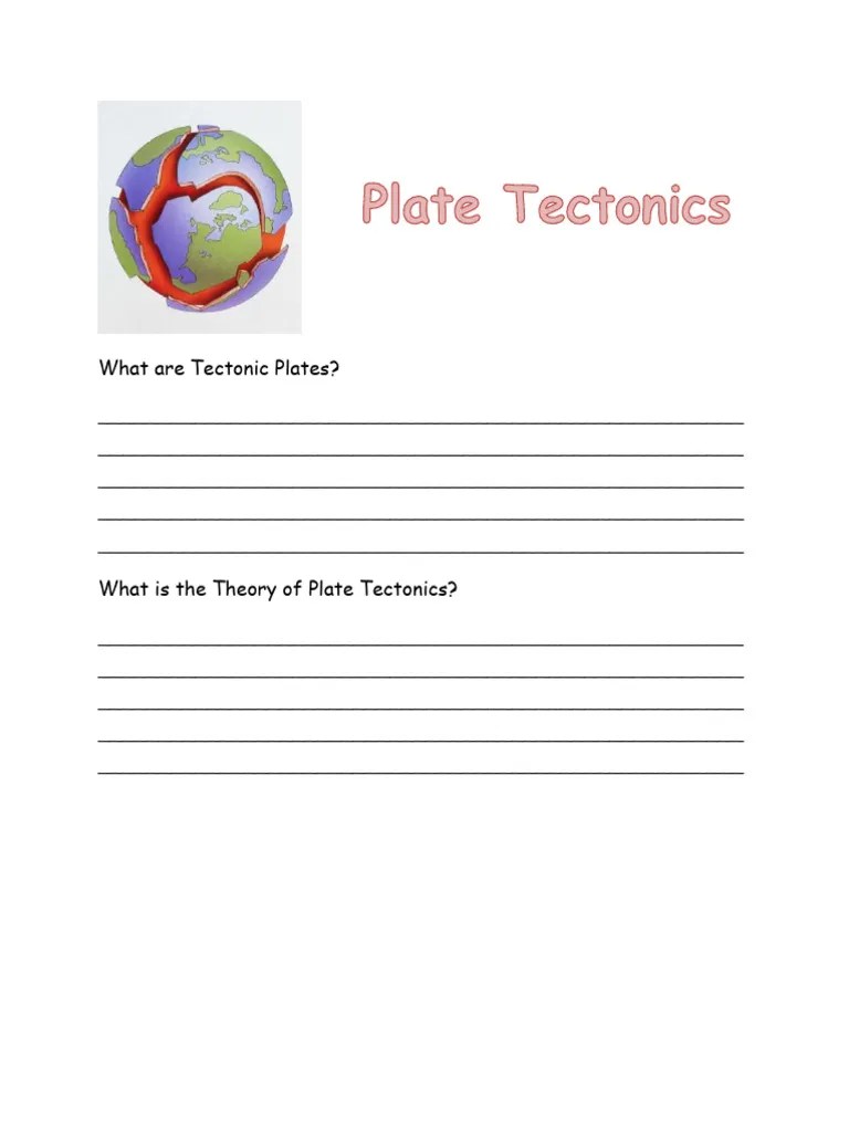 Plate_tectonics_worksheet | PDF