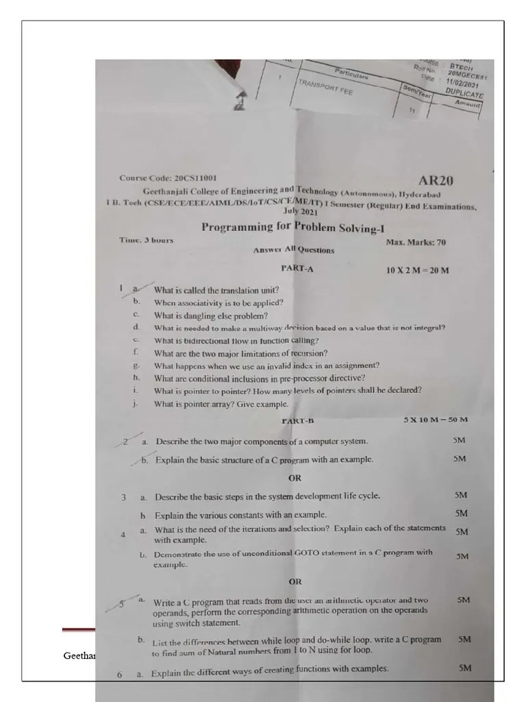 Important PPS-1 | PDF | Pointer (Computer Programming) | Computer Program