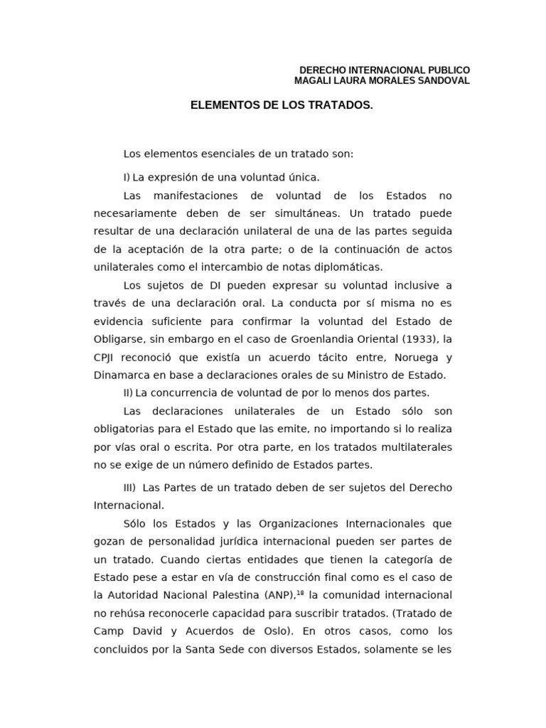 PROCESO SOBRE LOS TRATADOS INTERNACIONALES | PDF | Tratado | Relaciones ...