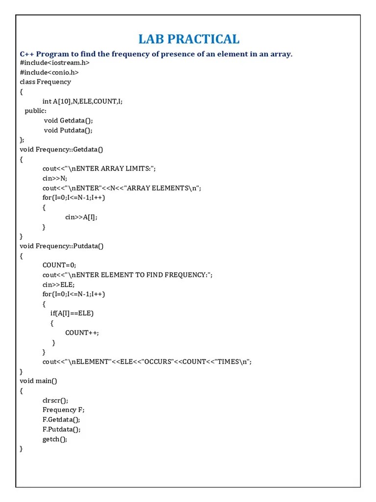II PUC LAB | PDF | Computer Programming | Algorithms And Data Structures