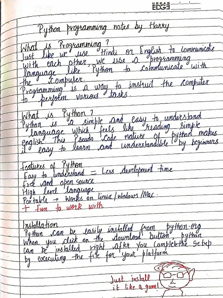 Python Complete Notes | PDF