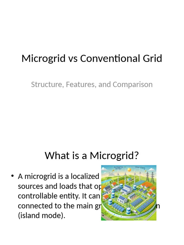 Microgrid_vs_Conventional_Grid_Presentation_v2 | PDF