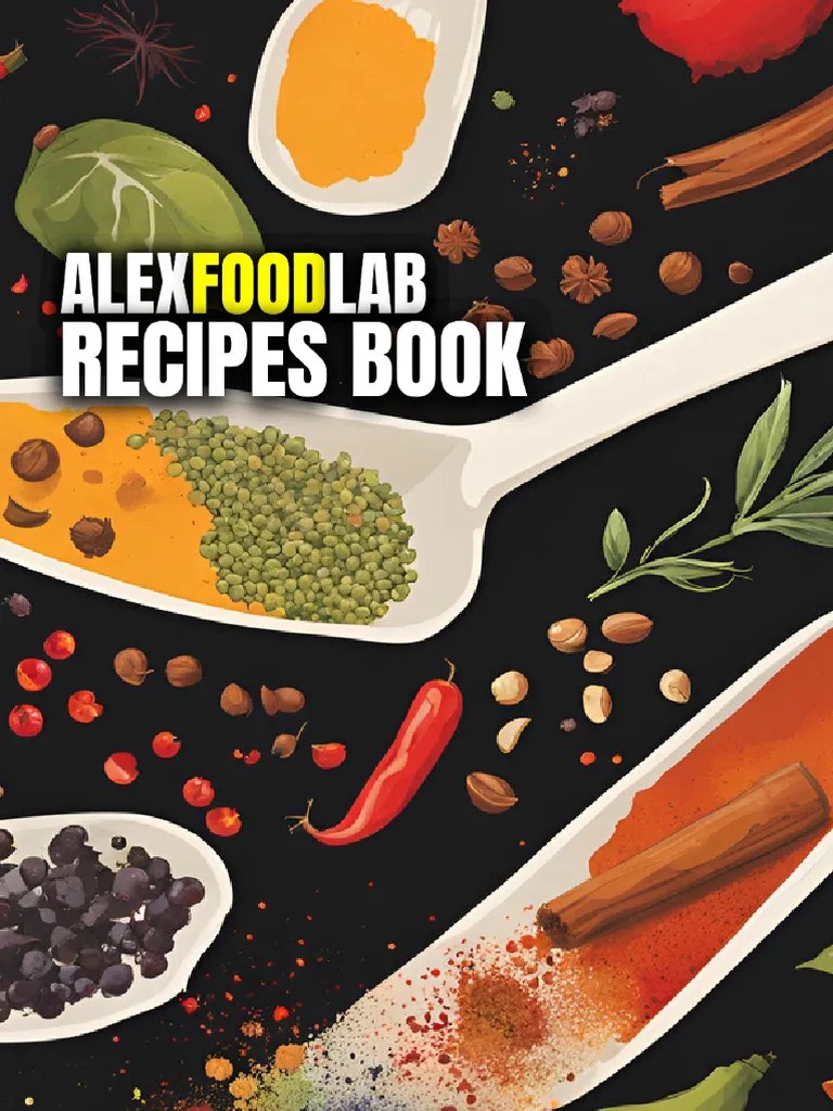 Libro De Recetas ALEXFOODLAB - 1º Edición | PDF | Salsa | Pesto