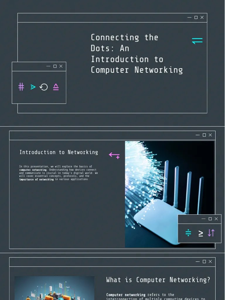 Slidesgo Connecting The Dots An Introduction To Computer Networking ...