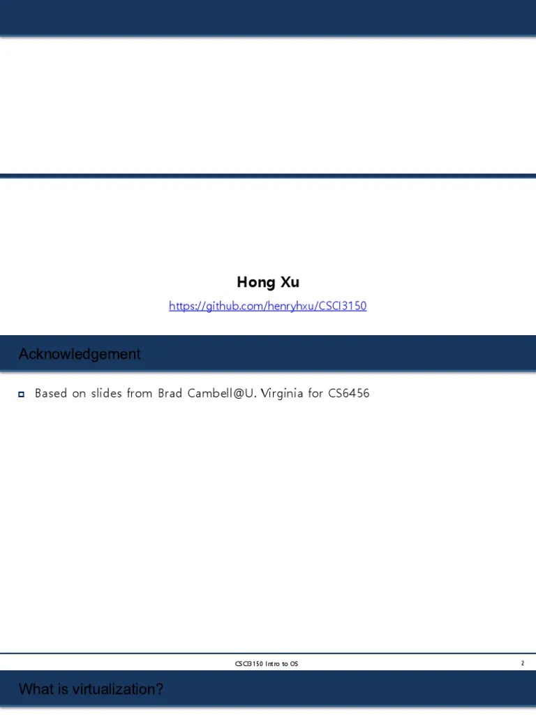 Lec16_virtualization | PDF | Virtualization | Virtual Machine